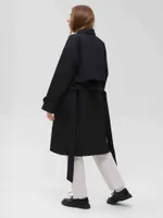 Плащ FOS Средней длины Женский Черный