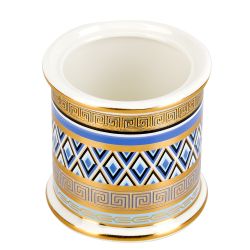 Банка с крышкой "Golden Blue" 12,5х9см v=350мл (фарфор) (подарочная упаковка)