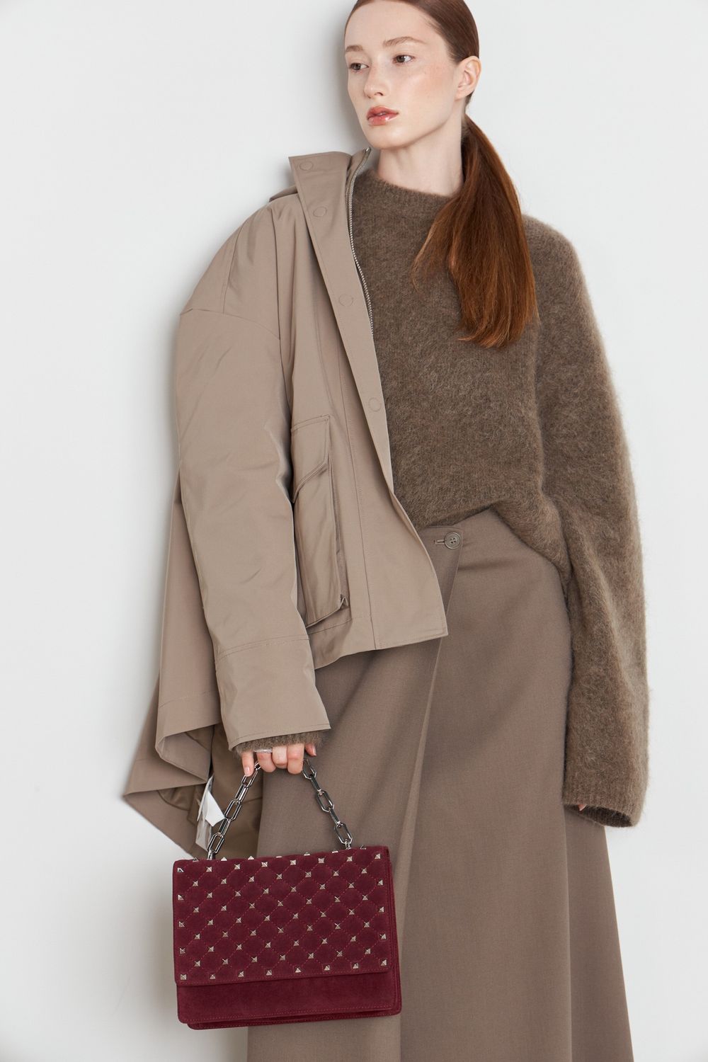 BAD GIRL LARGE BAG BORDO