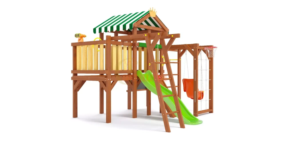 Деревянная игровая площадка для малышей