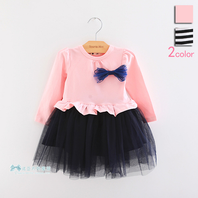 Платье детское с пышной юбкой и бантом