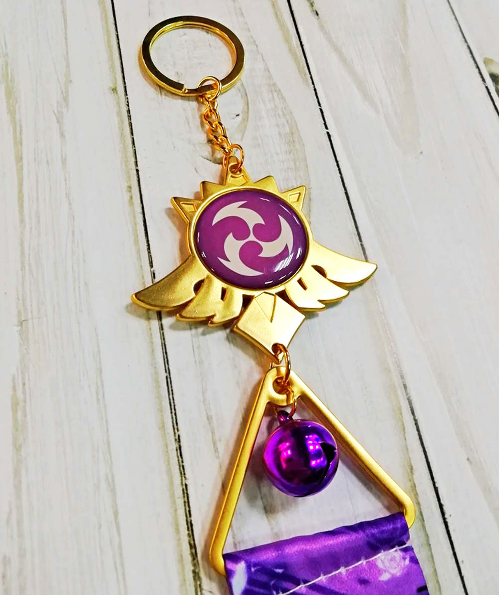 Тканевые брелоки с глазом Бога аниме игра "Геншин Импакт" - Ке Цин