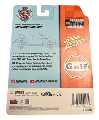 Johnny Lightning 1975 VW Super Beetle Convertible (Gulf) (2022)