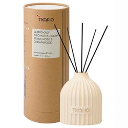 Диффузор ароматический Musk, Rose & Cedarwood из коллекции Edge, 200 мл, бежевый