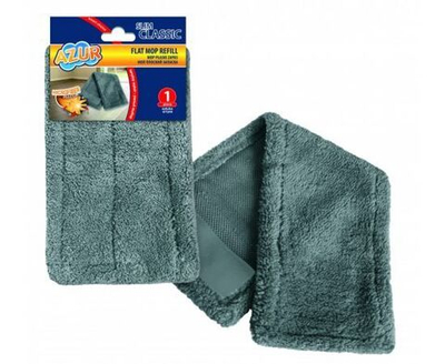 Насадка для швабры МОП плоская микрофибра 13х43см карманы Классик AZUR/081600 AZUR