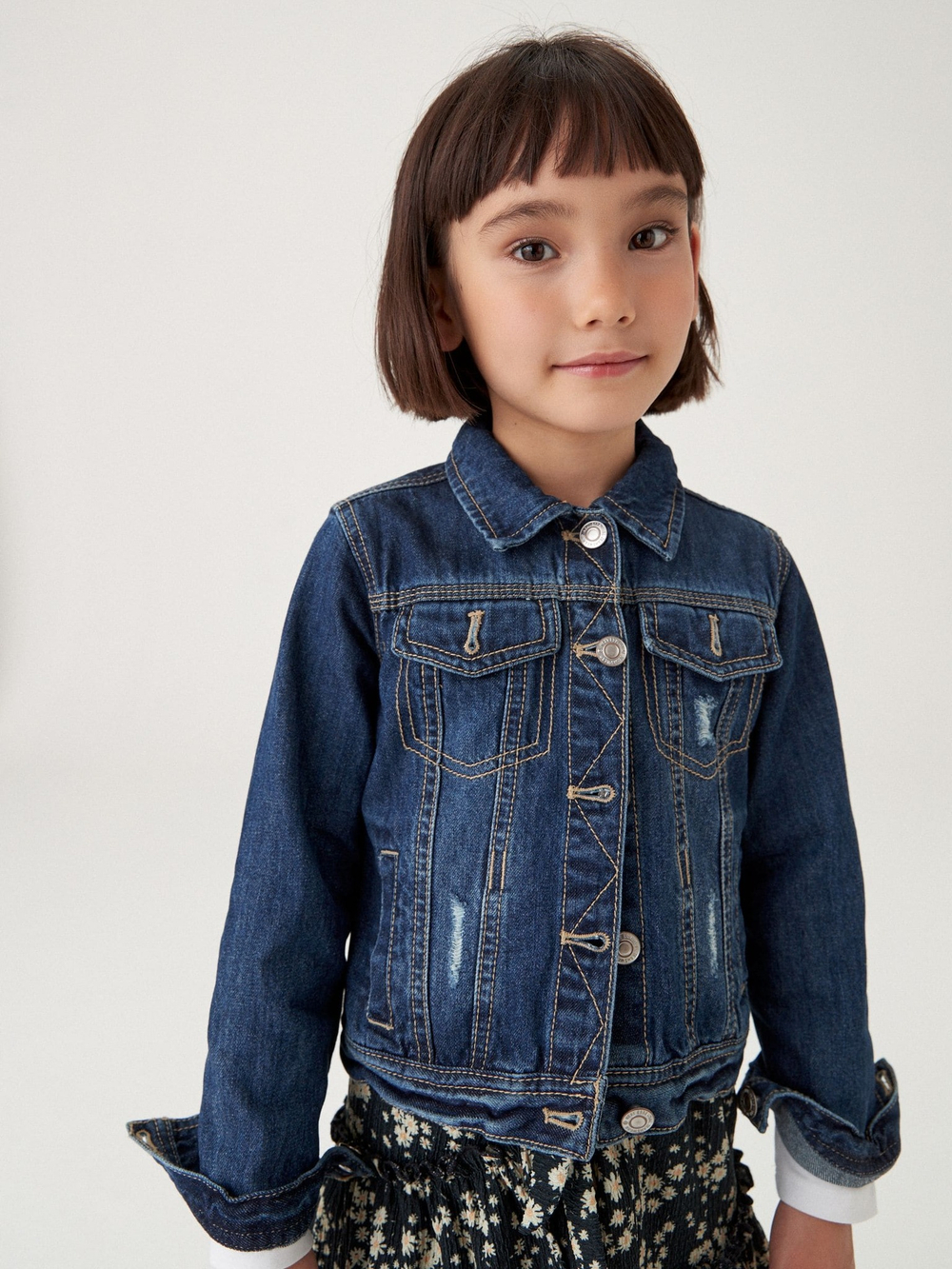 Куртка джинсовая для девочки Next 354-035, Синий