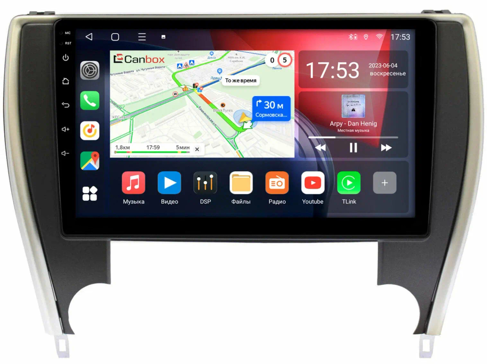 Магнитола для Toyota Camry 2014-2018 (USA) - Canbox 10-1502 Android 10, 8-ядер, SIM-слот