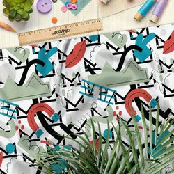 Ткань лён лопасти, магниты и губы