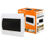 Бокс настенного монтажа встраиваемый, навесной, ЩРВ-П, пластик, TDM, 10мод, IP40, SQ0902-0009