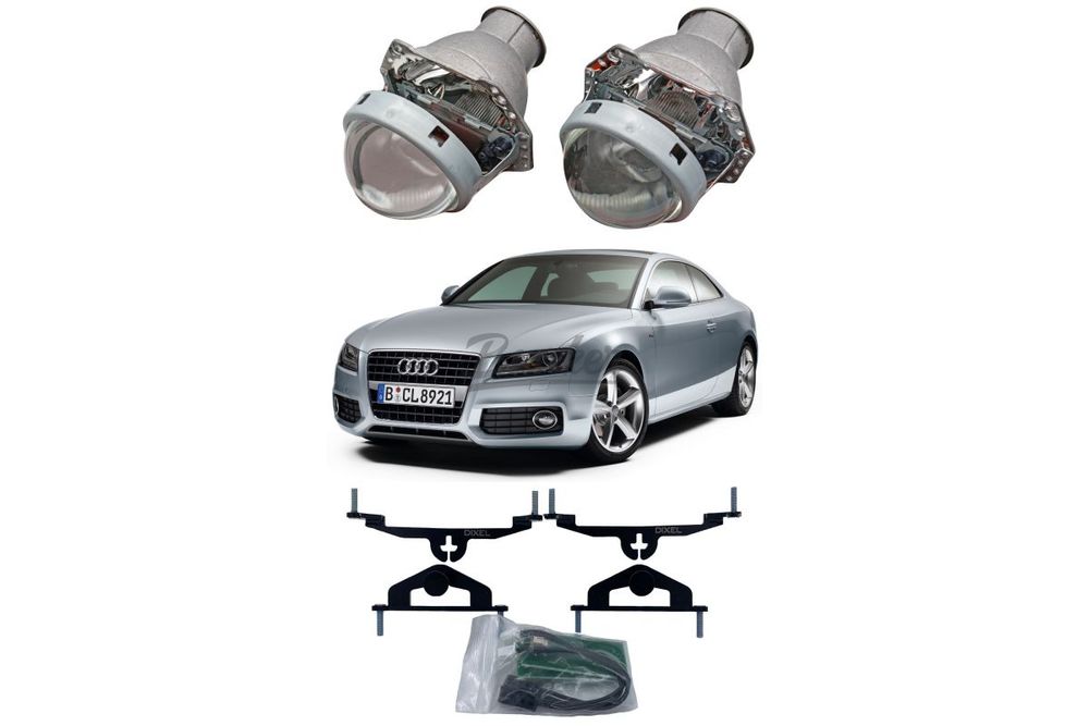 Готовый комплект для замены штатных линз Audi A5 Valeo 2 AFS