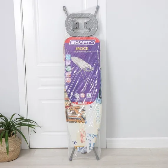 Доска гладильная SMARTY Rock Eco, металлический моноблок, 120×38 см