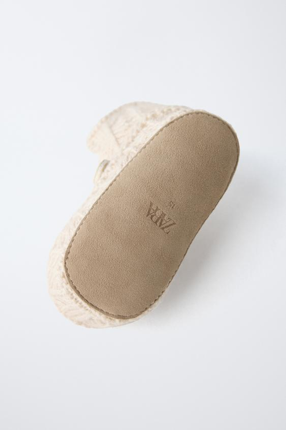 ZARA ПИНЕТКИ С ДЕТАЛЬЮ, БЕЖЕВЫЙ