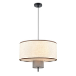 8282/4 MODERNI черный/бежевый/коричневый, металл/текстиль/стекло Светильник подвесной Е14 4*40W 220V SORENTO