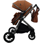 Коляска трансформер 3в1 с перекидной ручкой Luxmom A4 /бежевая