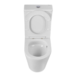 Унитаз-компакт безободковый BelBagno Flay-R BB2149CP-TOR/SC с крышкой-сиденьем микролифт, белый