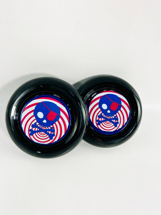 Набор колёс 120мм черный для самоката MAXI+ накладки на колеса пираты