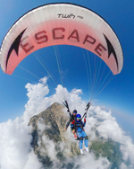 Параглайдинг с горы Адрасан на высоте 1000 м