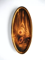 Поднос деревянный овальный
