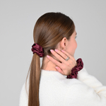 Резинка для волос "FLOWER" сливовый