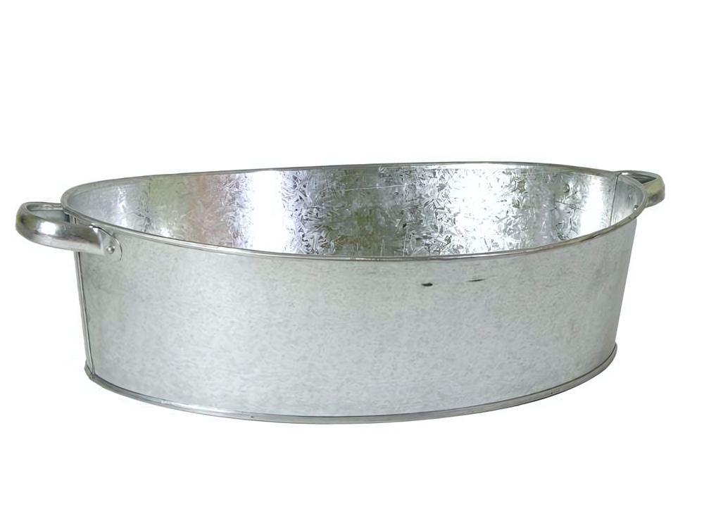 Таз 27л оцинкованный овальный 33062