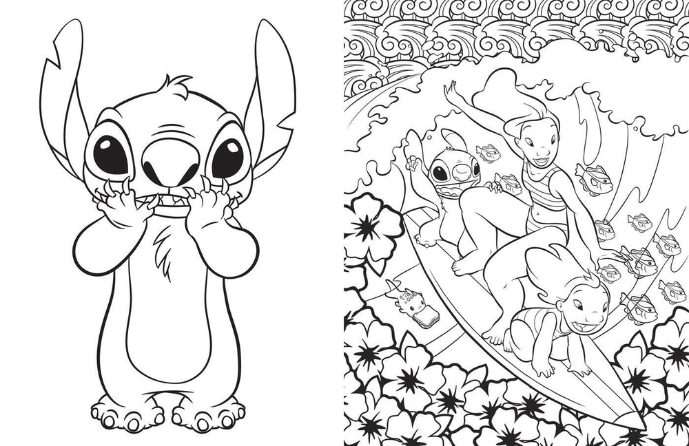 Hachette раскраска по номерам DISNEY - Stitch à colorier vol.1 - STITCH