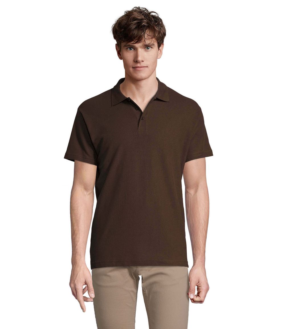 Поло SPRING II 100% хлопок 210 грамм Коричневый  M