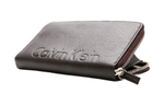 CALVIN KLEIN Cow Leather Clutch Wallet Men"s Brown