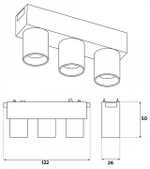 Накладной светильник Ambrella Light GV GV1503