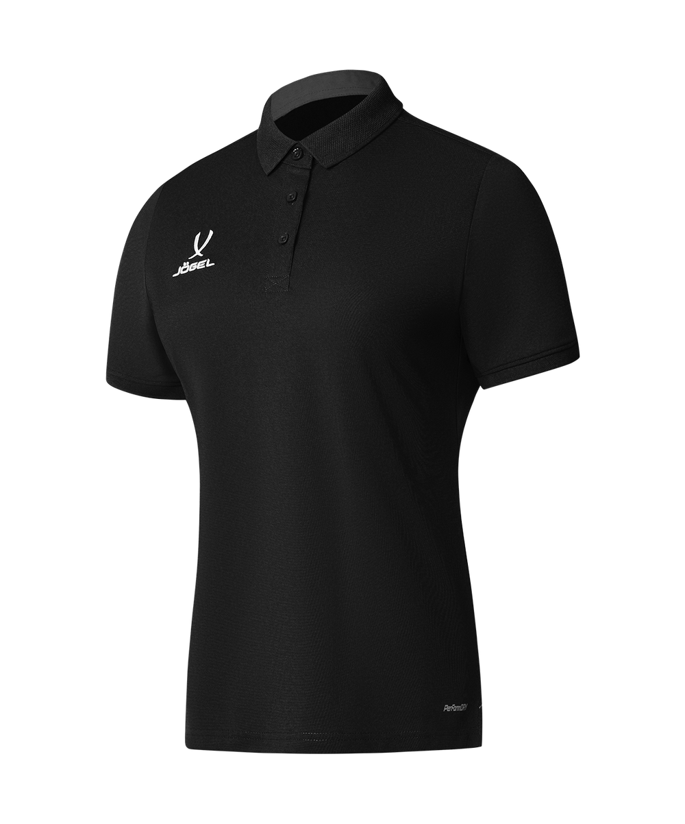 Поло женское JÖGEL PREMIER PerFormDRY CVC Polo W, черный