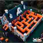 Надувной лабиринт страха «Крепость страшилок», 15×10×6 м