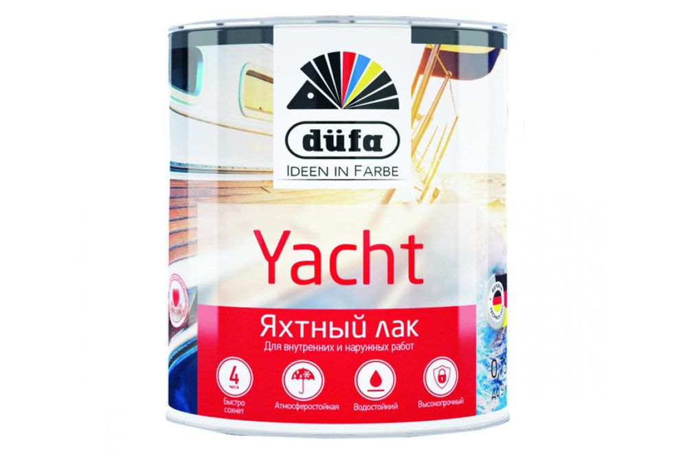 Яхтный лак Dufa Retail YACHT глянцевый 750 мл Н0000002556