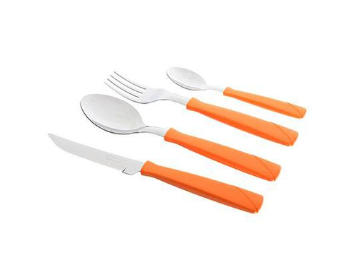 Набор столовых приборов оранжевая ручка      ХХ