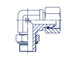Соединение FRN90 BSP 3/8" BSP 3/8"