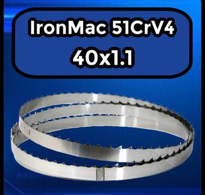 Пильное полотно IronMac для ленточной пилы по дереву 5104х40х1,1, шаг 22"
