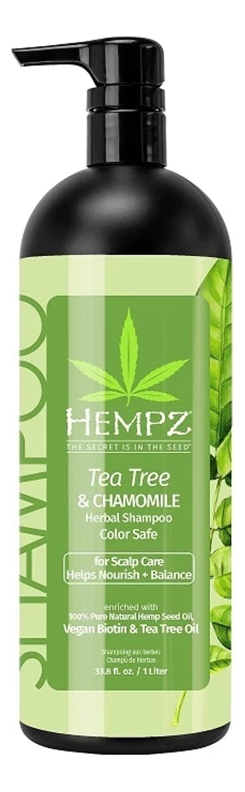 Hempz Шампунь Hempz Здоровые волосы Чайное дерево и Ромашка-Tea Tree & Chamomile Herbal Shampoo