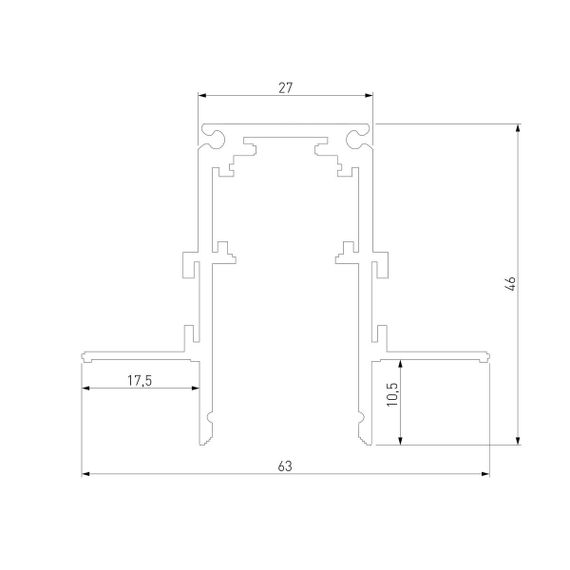 Встраиваемый шинопровод Elektrostandard Slim Magnetic 85210/00 a067505