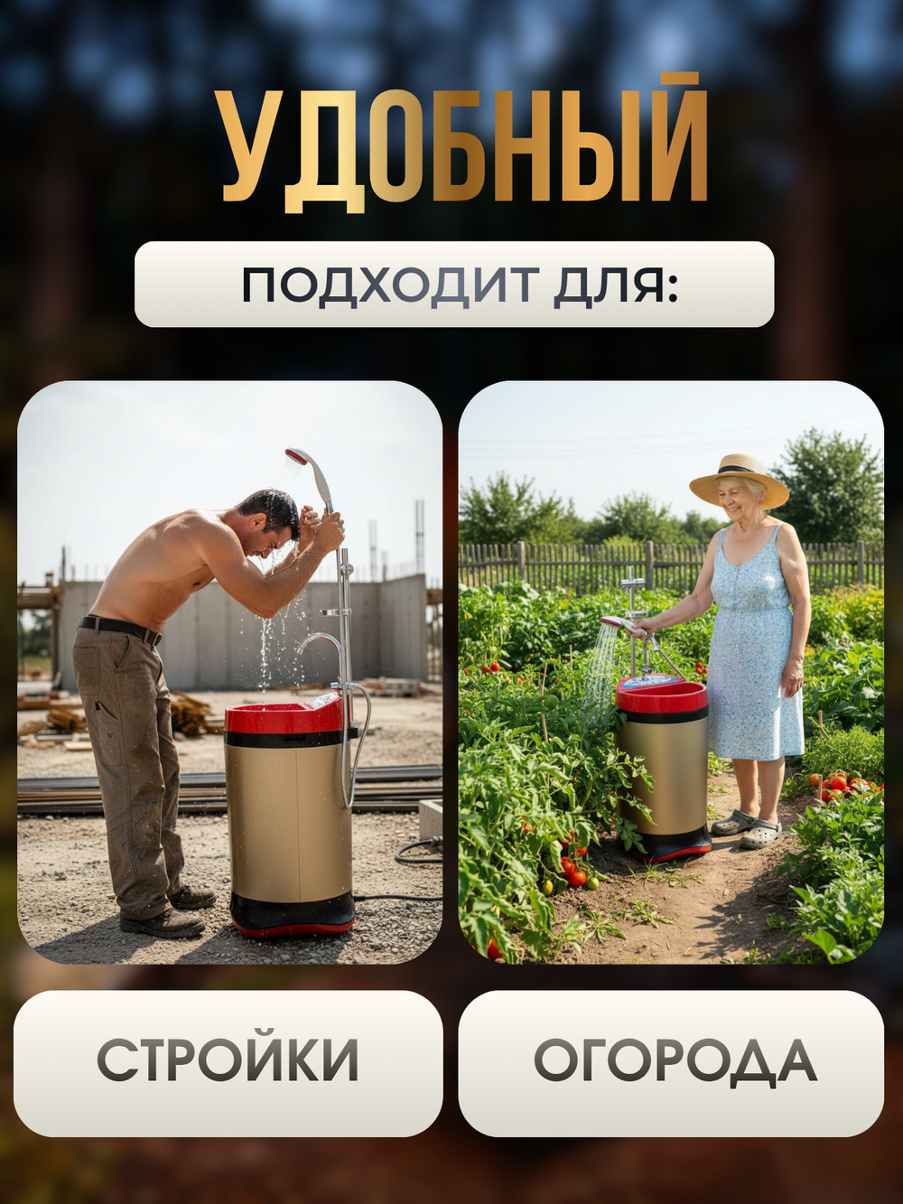 Мобильный душ для дачи и дома SOMMAR BM6.0i