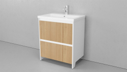 Тумба напольная VELVEX Klaufs 70.2Y-617.216 с раковиной Cersanit COMO 70