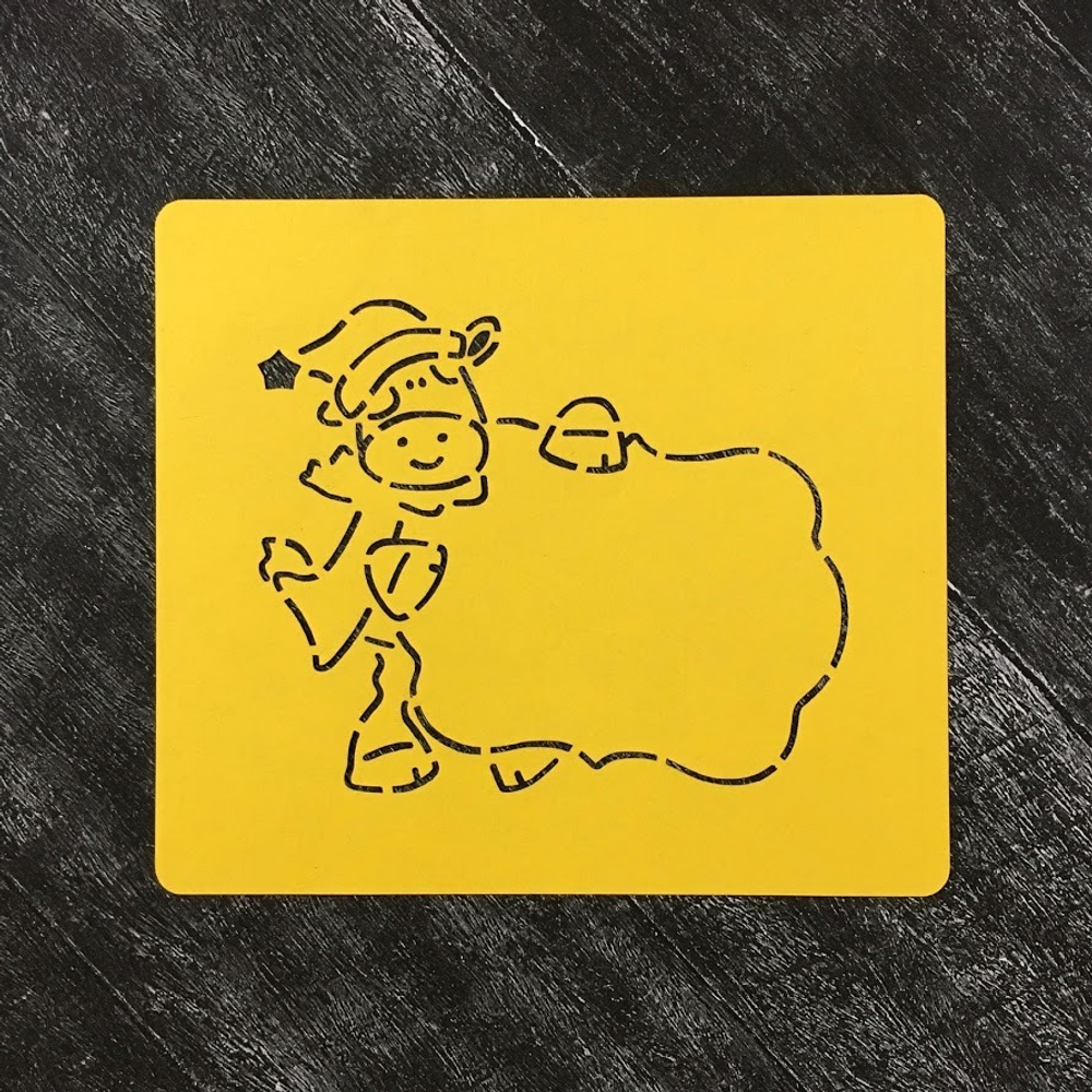 Бык №52 с большой табличкой