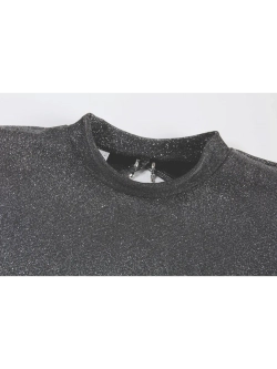 Платье блестящее с открытой спиной