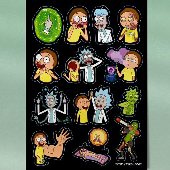 Стикерпак Рик и Морти 6