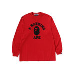 A Bathing Ape College Relaxed Fit L S Tee