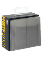 FORTE&PIANO Выключатель 2-клавишный с индикацией 10А FP506 сталь IEK