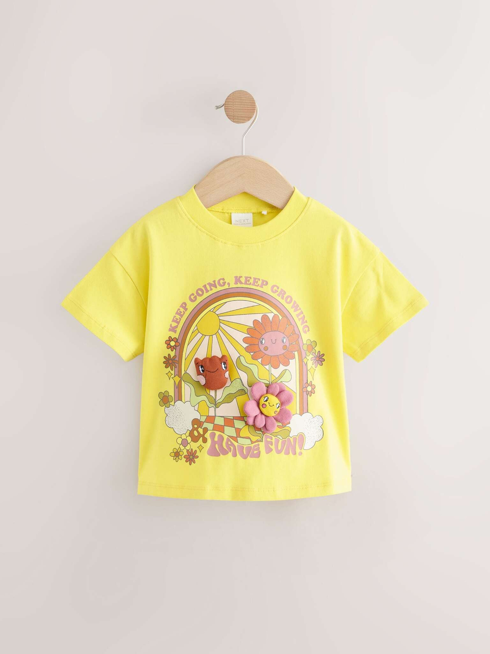 Футболка для девочки Next E44-982, Желтый