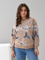 Толстовка К-390/бежевый-плетистаяроза