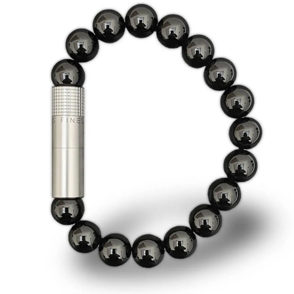 Браслет с пробойником для сигар SOLO STEEL Оникс 10 mm