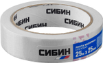 СИБИН 25 мм х 25 м, креповая, малярная лента (12111-25)
