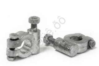 Клеммы АКБ "+-" свинец ГРУЗОВАЯ горизонтальная шпилька М8 (кт2шт) КЛ021Б а021б