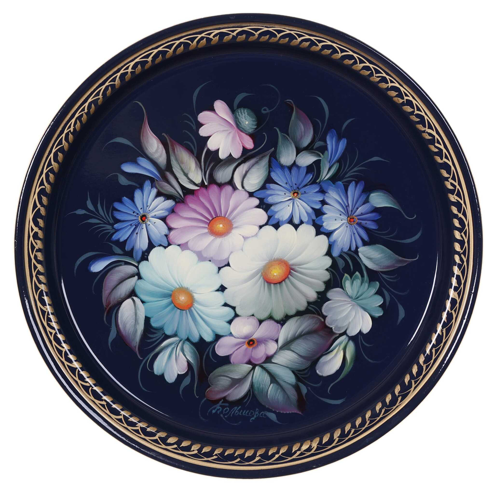 Zhostovo metal tray A5D280225184
