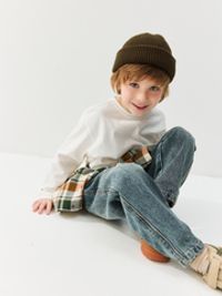 Джинсы бананы "Темно-синие"